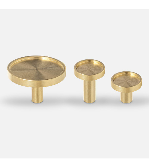 Brass furniture knob INA designer handle