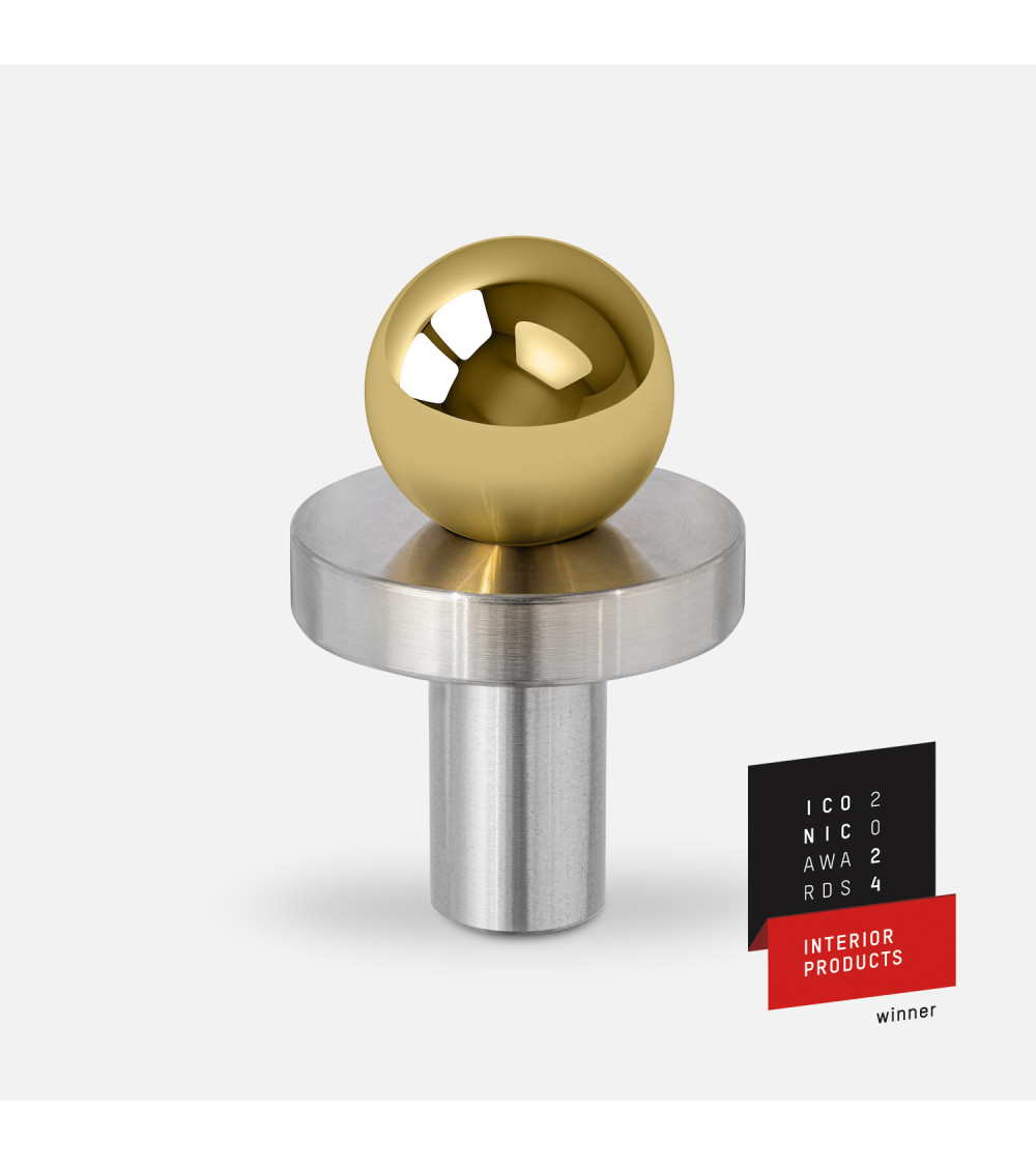 POLA polished gold/polished chrome furniture knob design handle