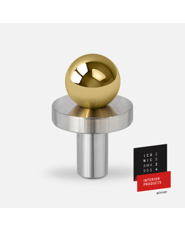 POLA polished gold/polished chrome furniture knob design handle