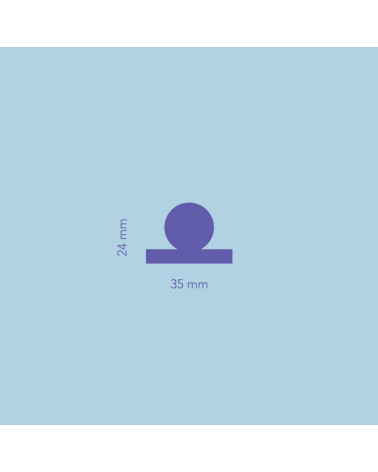 MONA furniture knob with dimensions
