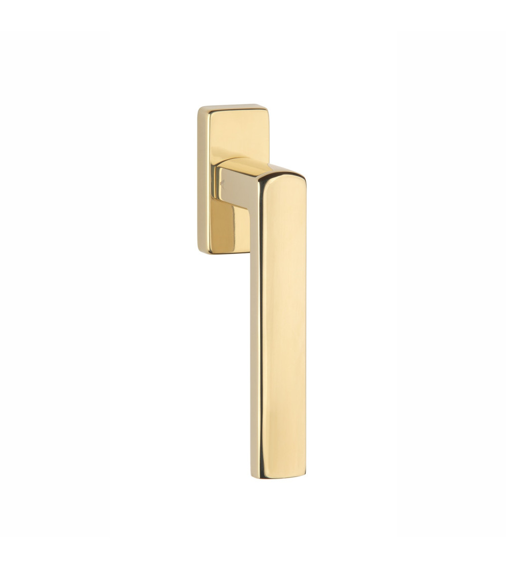 Polished gold HOSTA window handle design handle