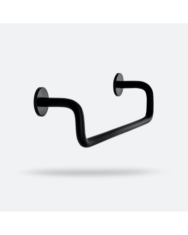 AVA black furniture handle design handle medium size angled view