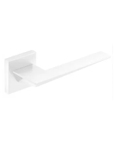 White Blade door handle design handle tilted top view