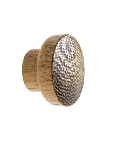 Brass-plated wooden furniture handle