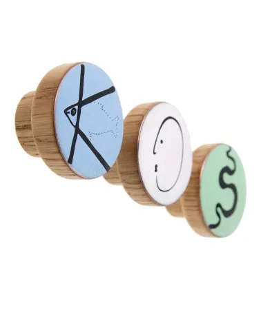 Enamelled Alphabet furniture knob