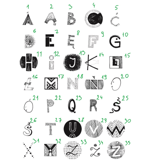 Enamelled Alphabet wall hook