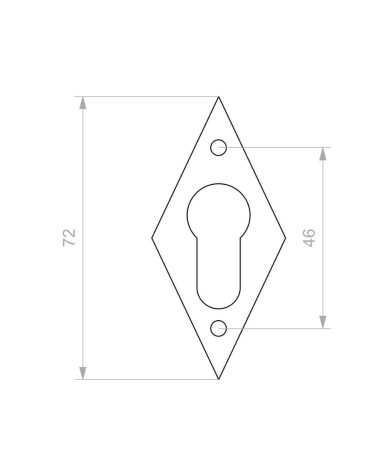 CDF door rose keyhole PZ E1100