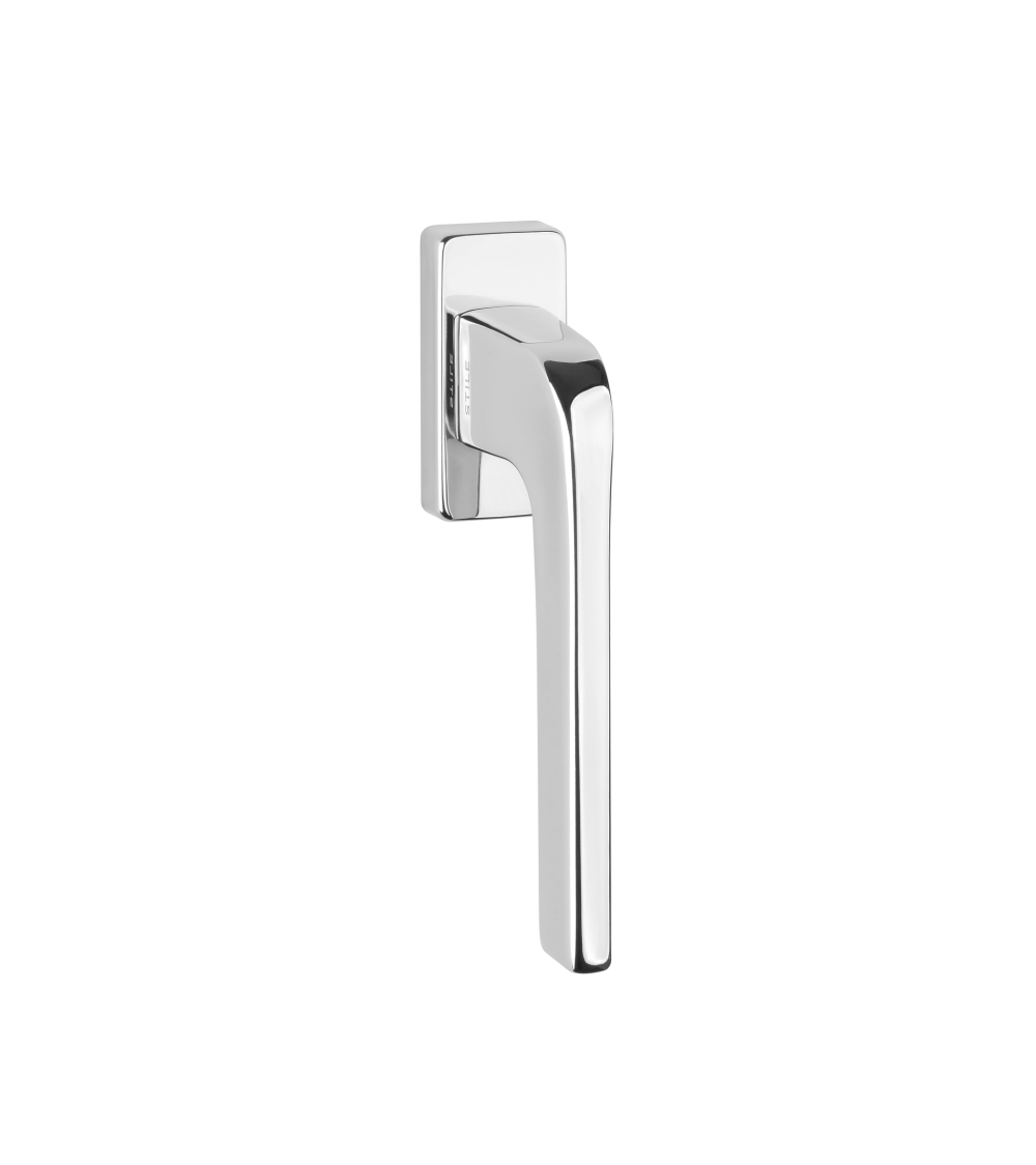 Polished chrome NAKA window handle design handle