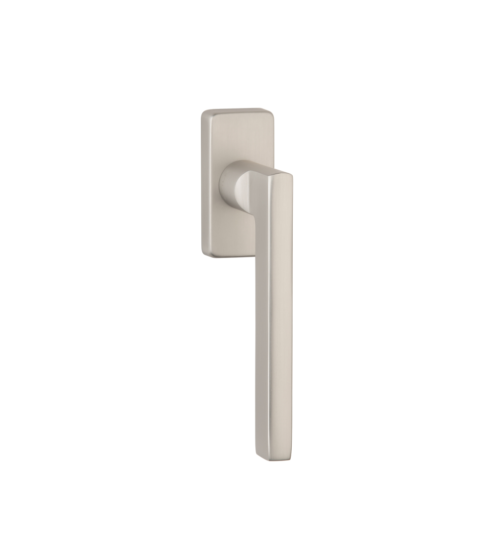 Satin nickel SIRA window handle design handle