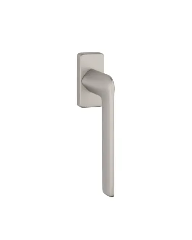 Satin nickel TOBA window handle design handle