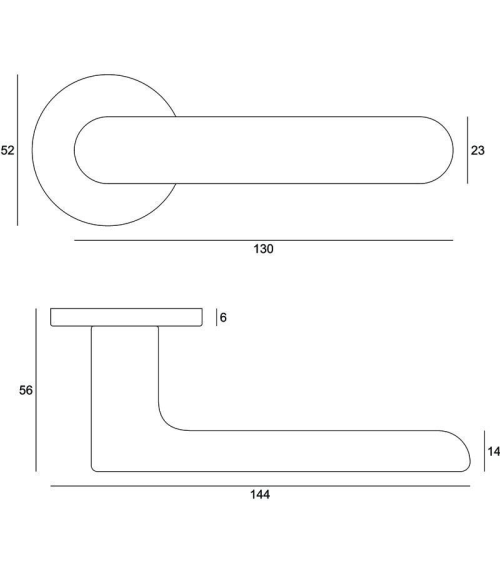 Creo bronze door handle design handle