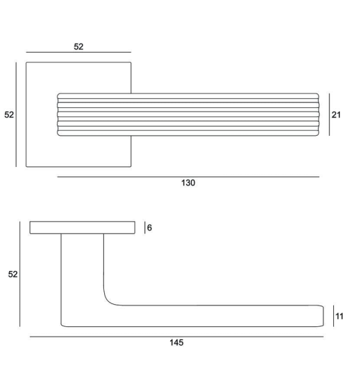 Felice black door handle design handle