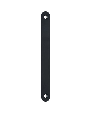 Sliding door plate in matt black colour