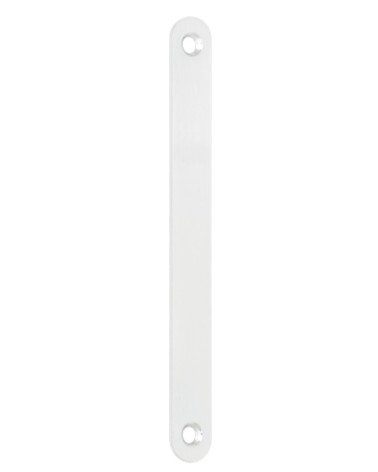 Sliding door plate in matt white colour