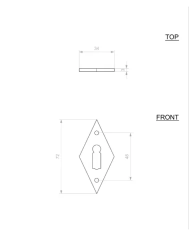 CDF door rose key BB E1100
