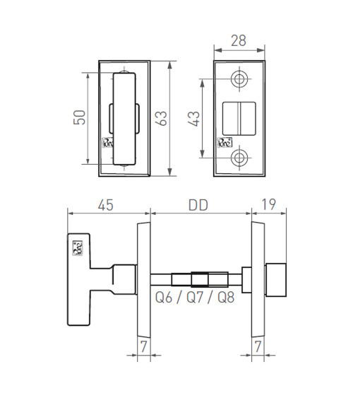 Door rose WC-PBTC 1