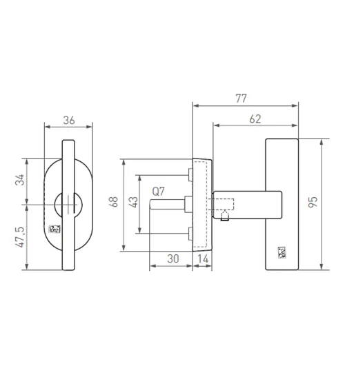copy of BECDF T-shaped window handle