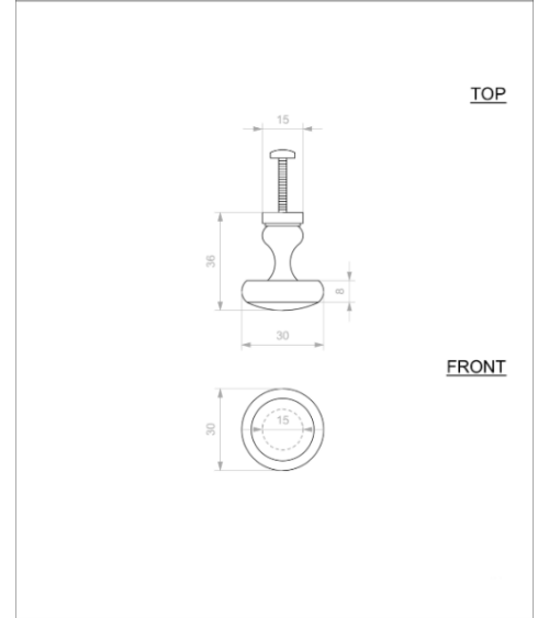 copy of BT267 iron furniture knob