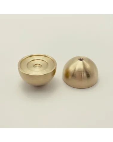 Brass furniture knob 02 design handle front view