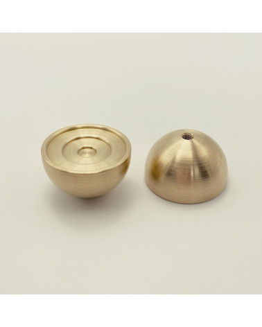 Brass furniture knob 02 design handle front view