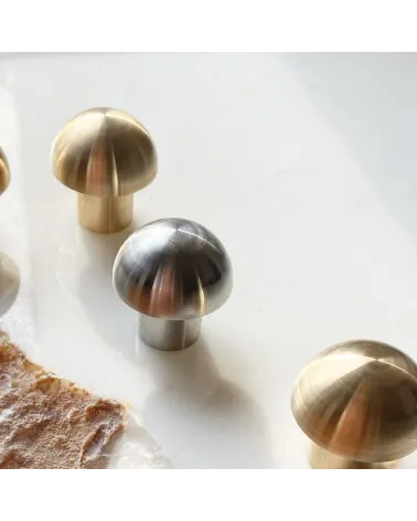 Brass furniture knob model 03 design handle diagonal view
