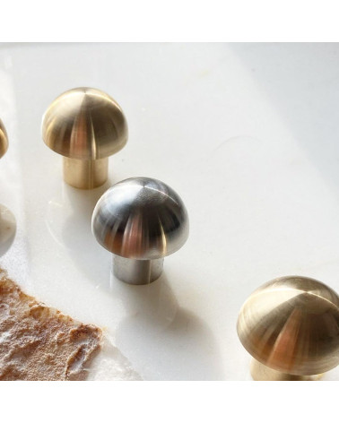 Brass furniture knob model 03 design handle diagonal view