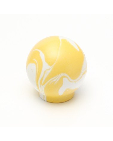 Yellow Beech wood furniture knob - designer handle