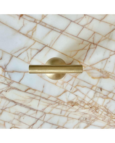 Brass furniture knob model 04 designer handle top view