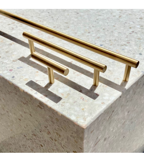 Brass T-Bar furniture knob designer handle