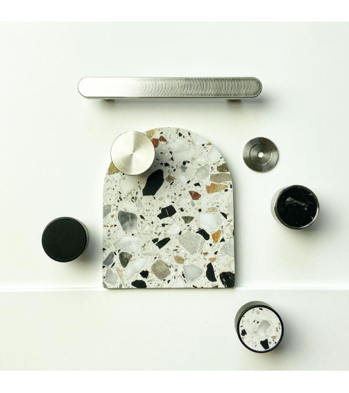 Black stainless steel furniture knob designer handle