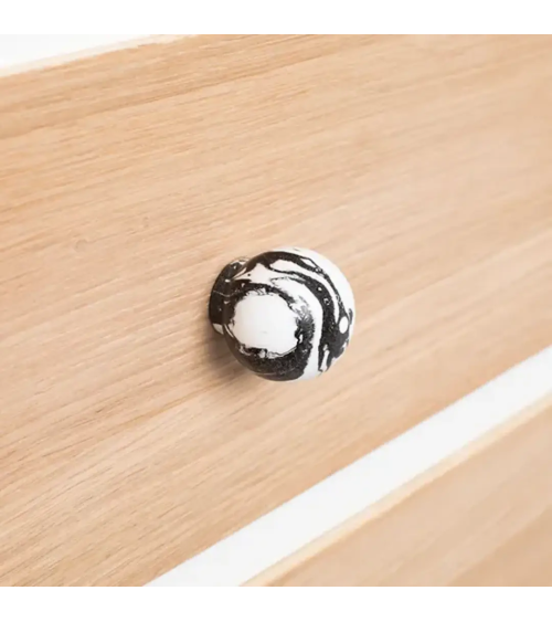 Black beech wood furniture knob design handle