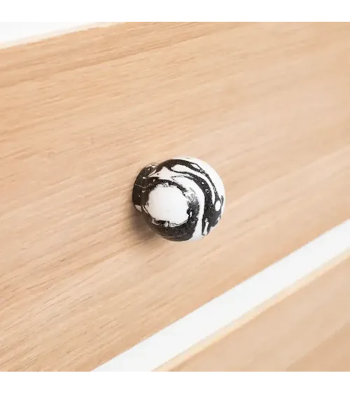 Black beech wood furniture knob design handle