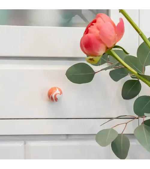 Cherry red beech wood furniture knob design handle