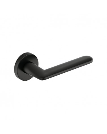 Black Spark designer door handle angled top view