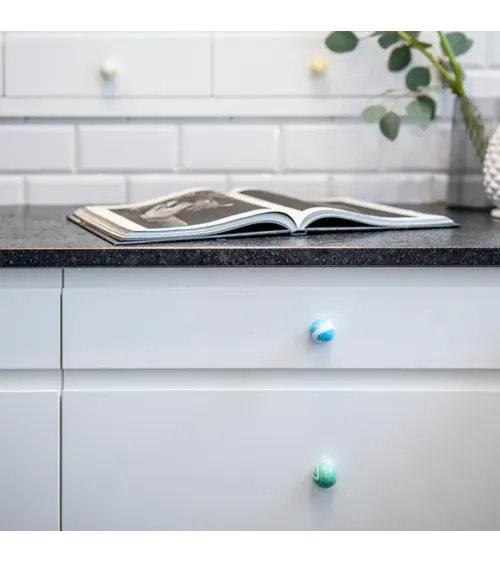 Rich green beech wood furniture knob design handle