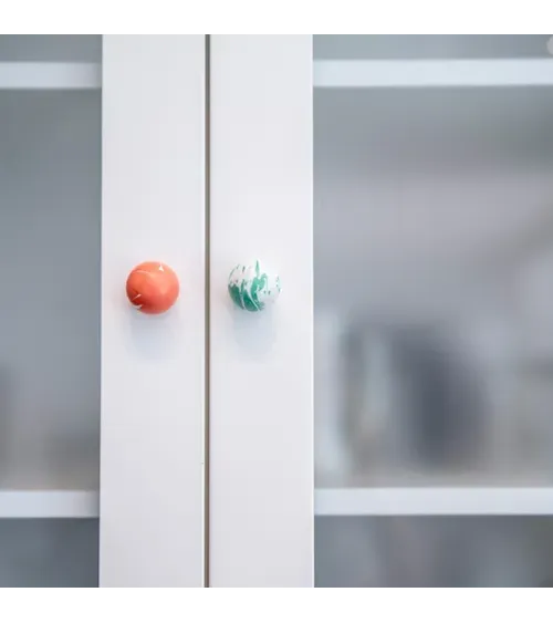 Rich green beech wood furniture knob design handle