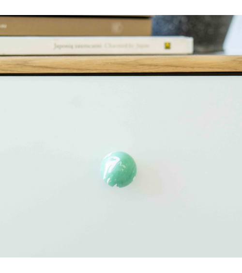 Rich green beech wood furniture knob design handle