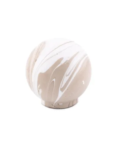 Grey beech wood furniture knob designer handle front view on a white surface