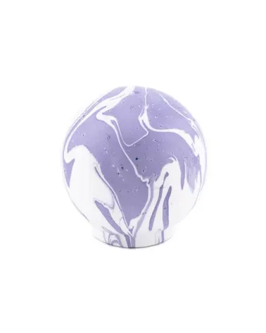 Lavender beech wood furniture knob designer handle front view on a white surface