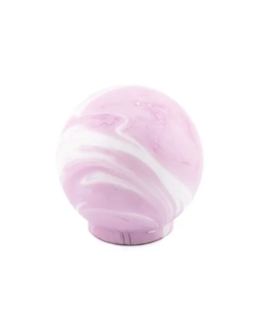 Beech wood furniture knob Lila design handle front view on a white surface
