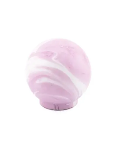 Beech wood furniture knob Lila design handle front view on a white surface