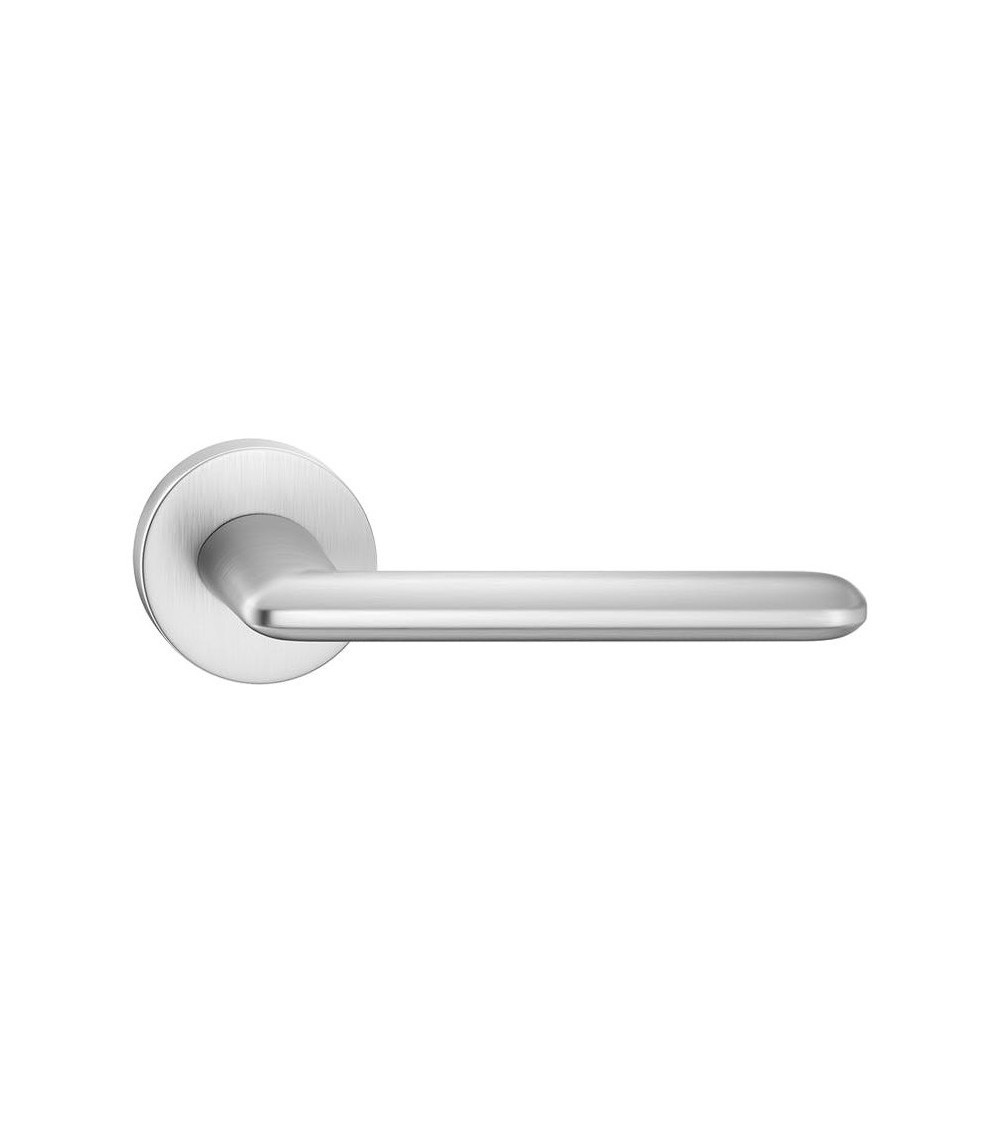 Satin chrome Spark designer door handle
