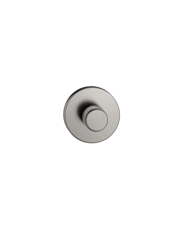 Graphite textured rosette Time design handle front view