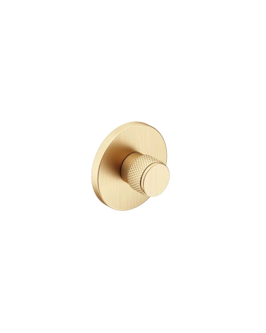Matt gold textured rosette Time design handle