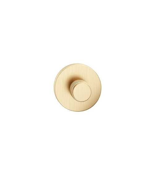 Matt gold textured rosette Time design handle