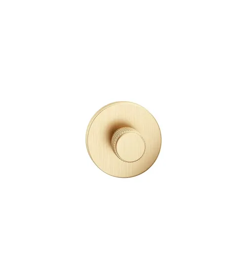 Matt gold textured rosette Time design handle