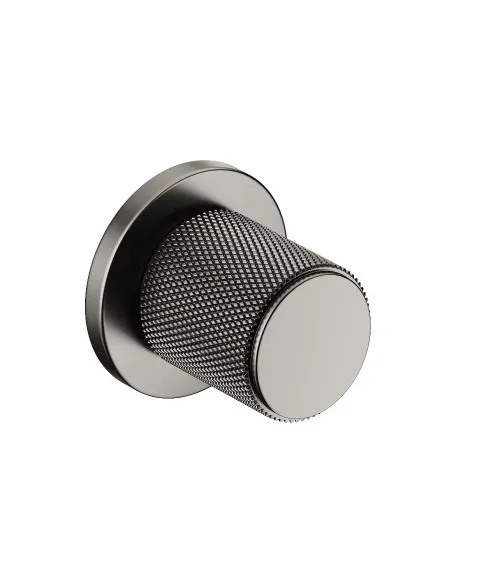Textured graphite Time designer door knob