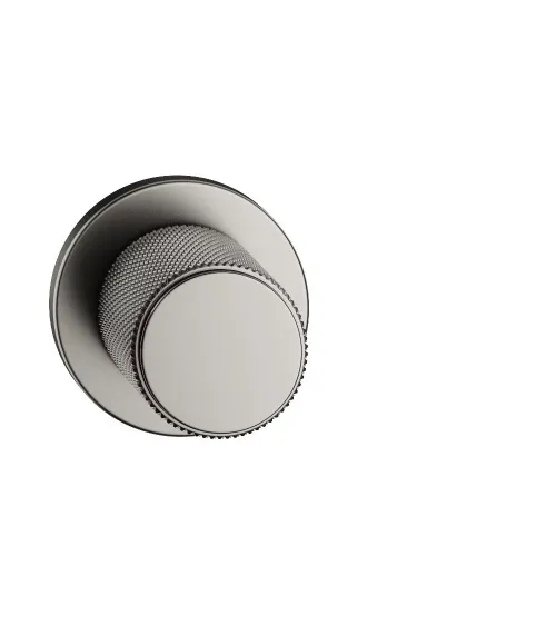 Textured graphite Time designer door knob