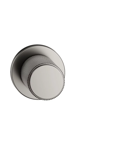Textured graphite Time designer door knob front view