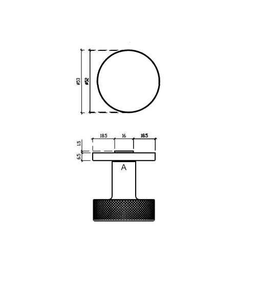 TUJA satin nickel door knob design handle